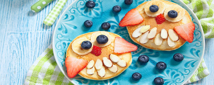 Owl Made with Fruit